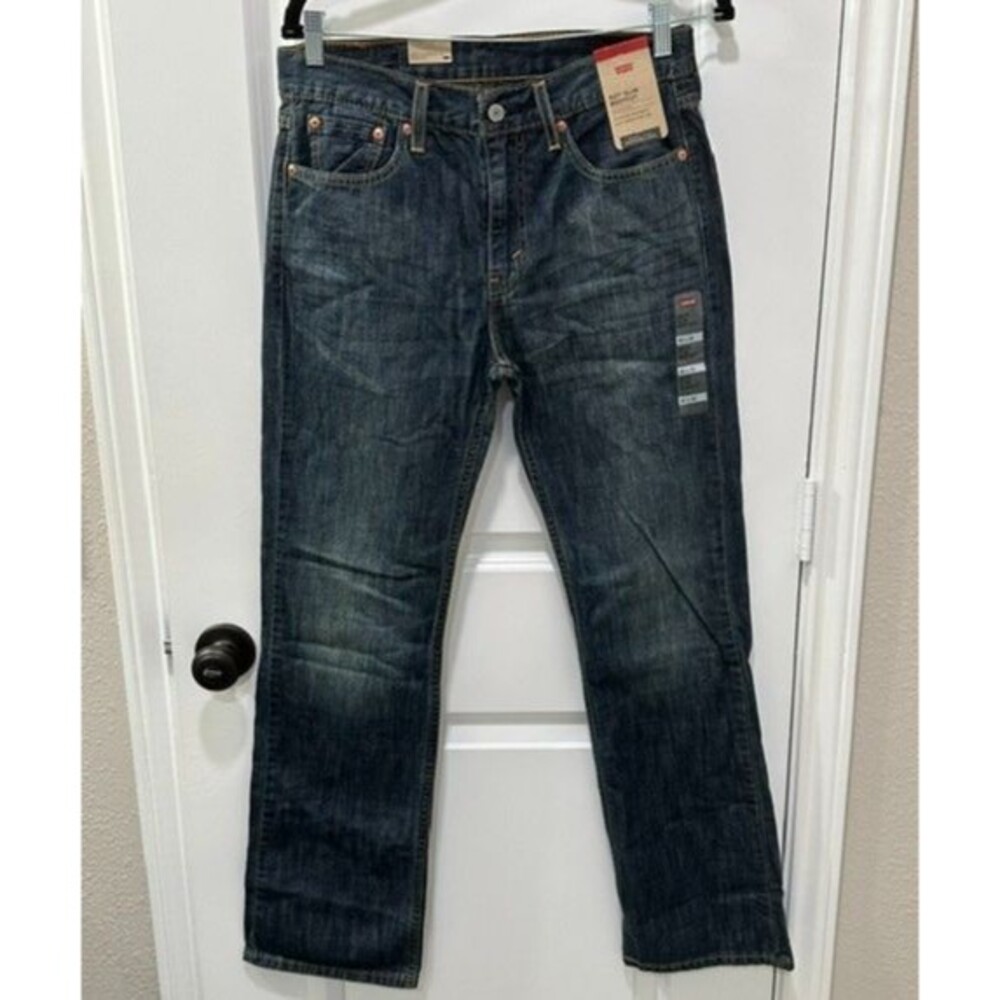 NWT Levi's Men's 527 Slim Boot Cut Denim Jeans Medium Blue Stretch Size 30x32